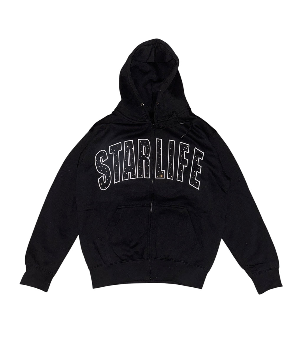 Starlife Black Zip Up “Cosmic Arc”