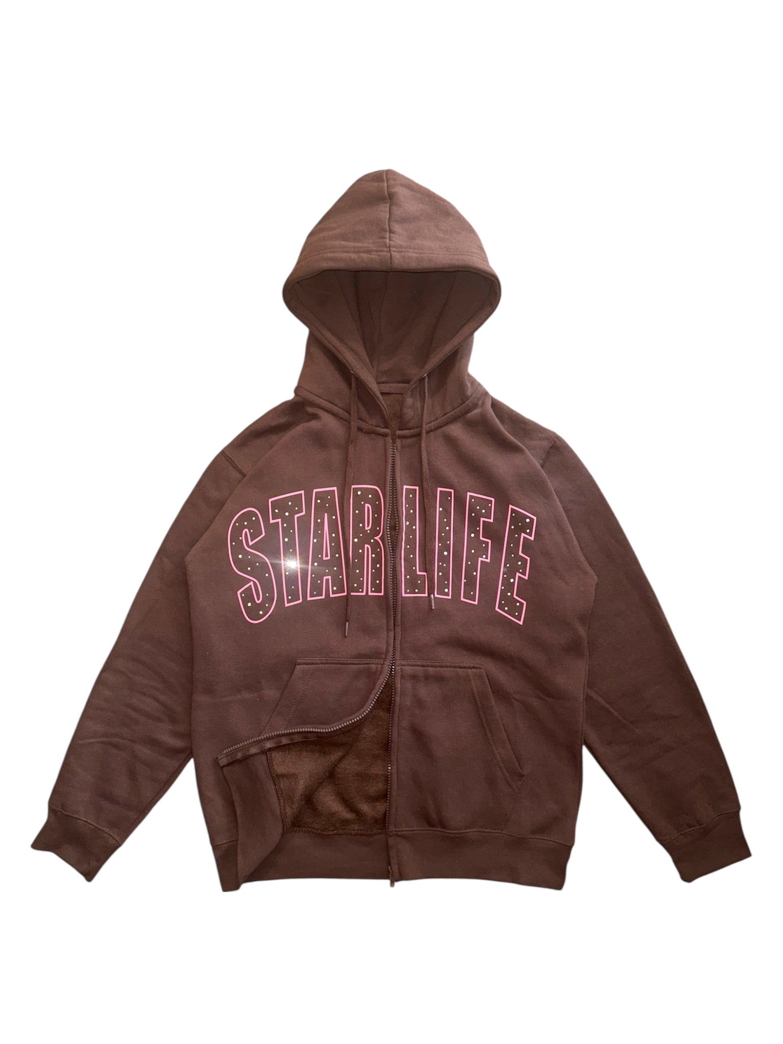 Starlife Dark Mocha Zip Up “Cosmic Arc”